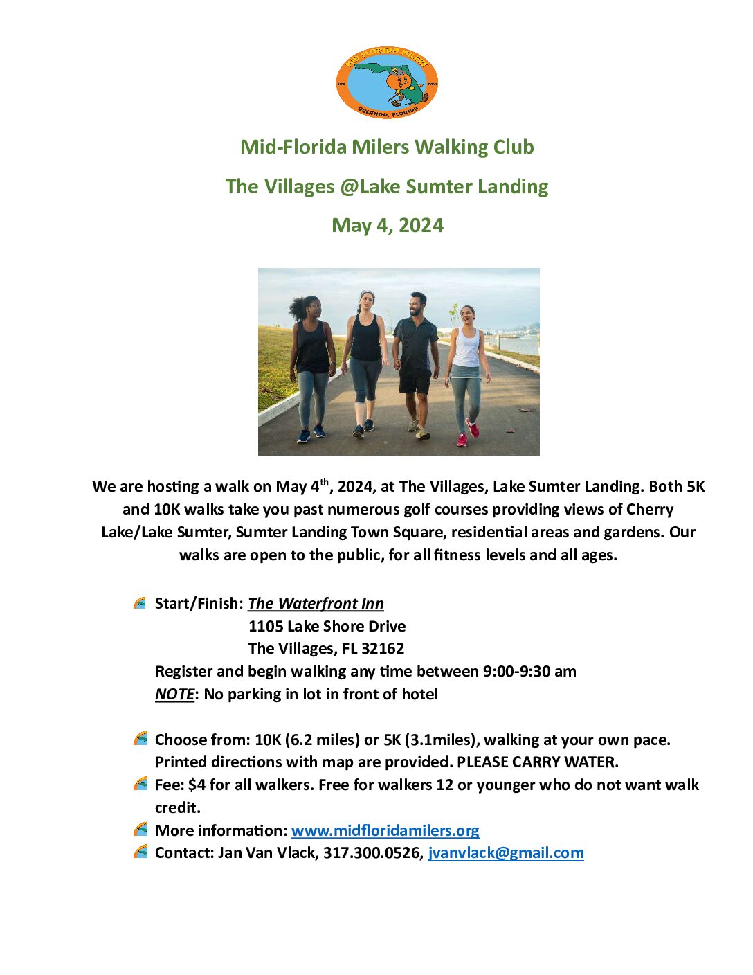 Mid-Florida Milers Walking Club @ The Villages